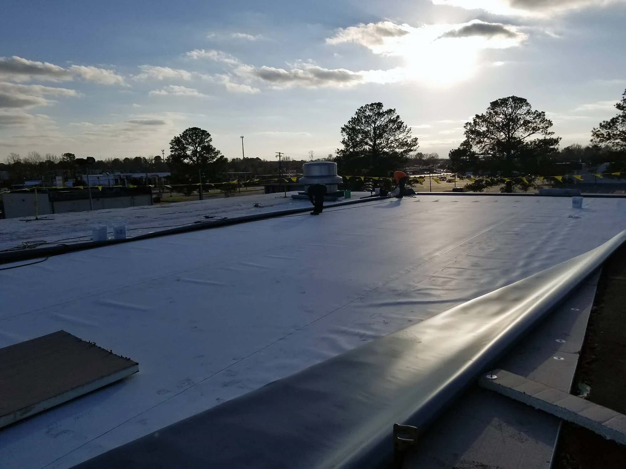 Commercial TPO roof system in Green Bay Wisconsin